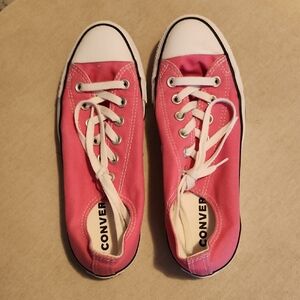 Converse Pink Low-Top Canvas Sneakers